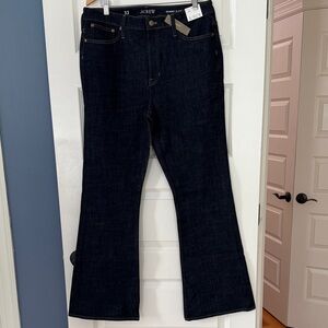 NWT J.Crew Skinny flare jean in Rinse wash